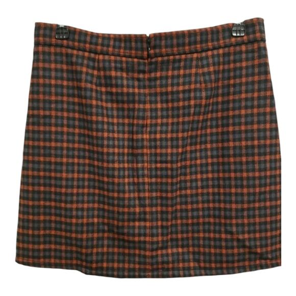 ANN TAYLOR Loft Plaid Wool Blend Academia Career Wear Pencil Skirt Size 4 - Picture 2 of 7